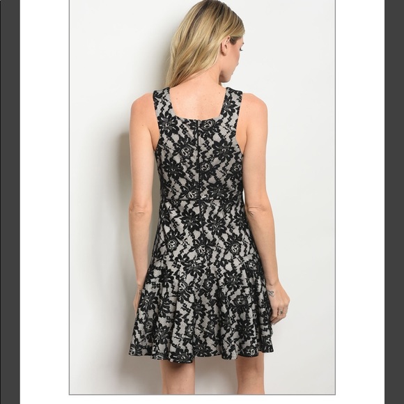 💕Last 1 💕 MANIJU Black/Nude Dress - Picture 4 of 4